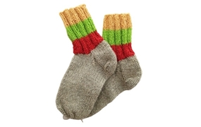 Vaikiškos trispalvės kojinytės