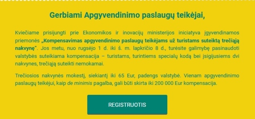 Kvietimas dalyvauti priemonėje valstybės kompensacijai gauti