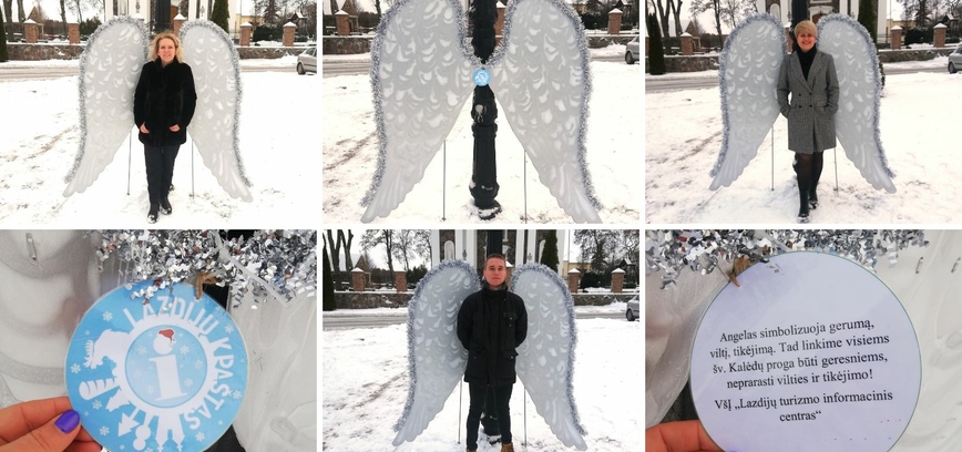 Lazdijai TIC installation already in the Christmas yard