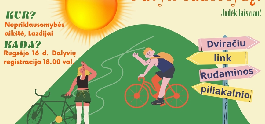 Dviračių žygis "Pavyk Saulėlydį"