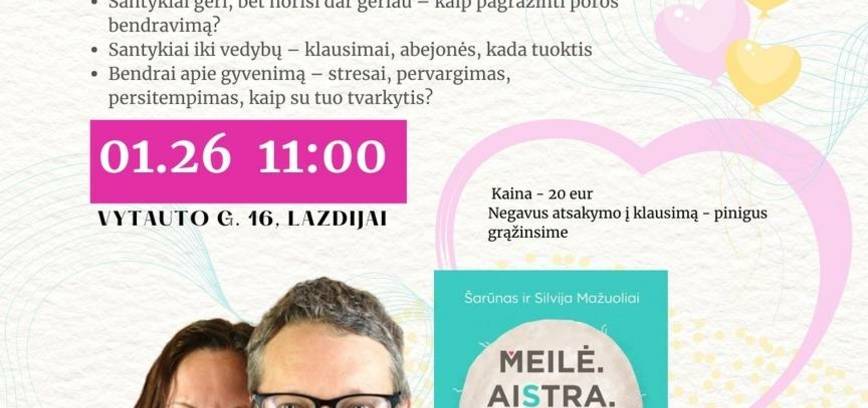 Seminarium i popołudnie z pytaniami i odpowiedziami z Šarūnasem Mažuolim