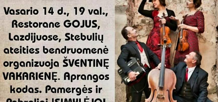 Saint Valentine with the ensemble 