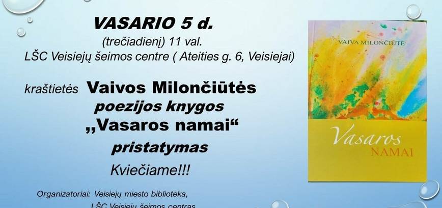 Präsentation des Gedichtbandes „Sommerhaus“ von Vaiva Milončiūtė