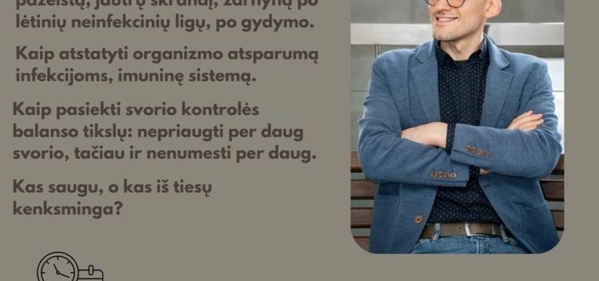 Treffen mit dem Lifestyle-Medizin-Experten Tomas Vaičiūnas