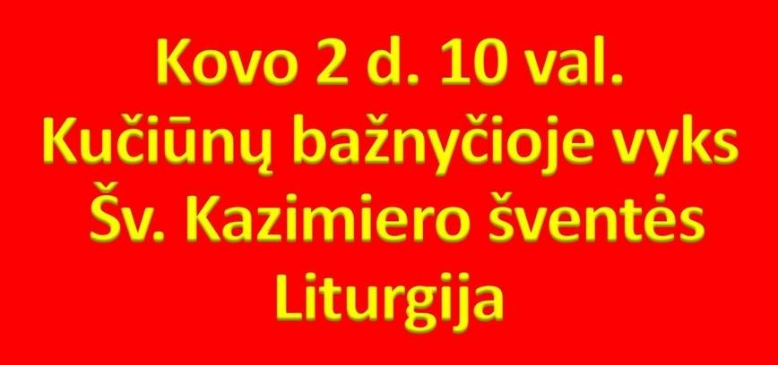 St. Liturgie zum Fest des hl. Kasimir