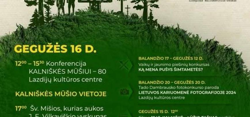 Kalniškės mūšio 80-ųjų metinių minėjimo renginiai