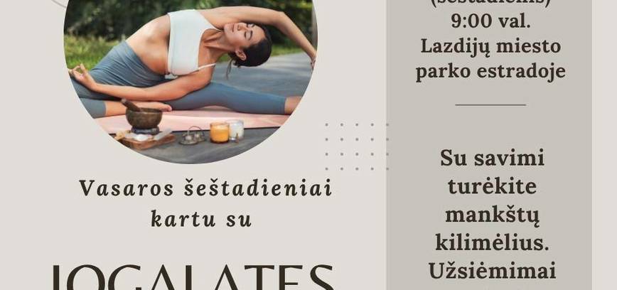 Vasaros šeštadieniai kartu su Jogalates