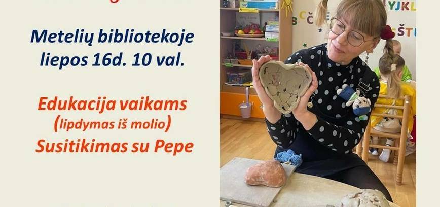 Education for children (clay modeling)