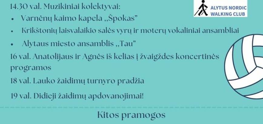 Festiwal sportowy wsi Varnenai