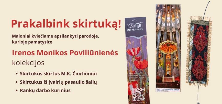 Irenos Monikos Poviliūnienės kolekcijos skirtukų parodos pristatymas