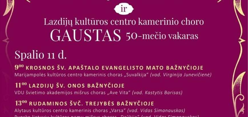 XIII Česlovo Sasnausko chorų festivalis