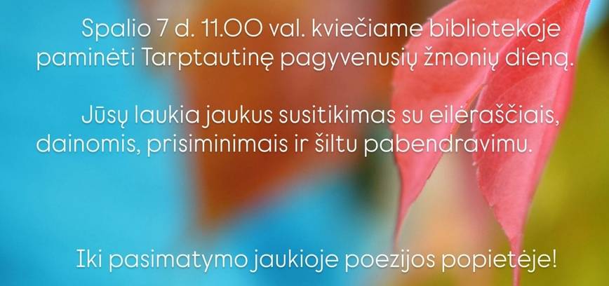 Commemoration of the International Day of Older Persons