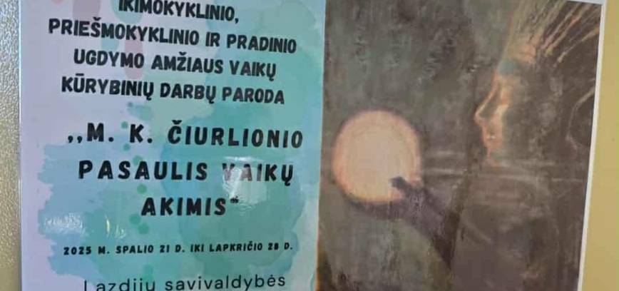 Wystawa prac twórczych dzieci „Świat M.K. Čiurlionisa oczami dzieci”