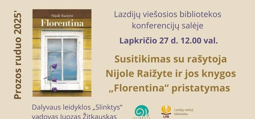Встреча с писательницей Ниоле Райжите и презентация ее книги «Флорентина»