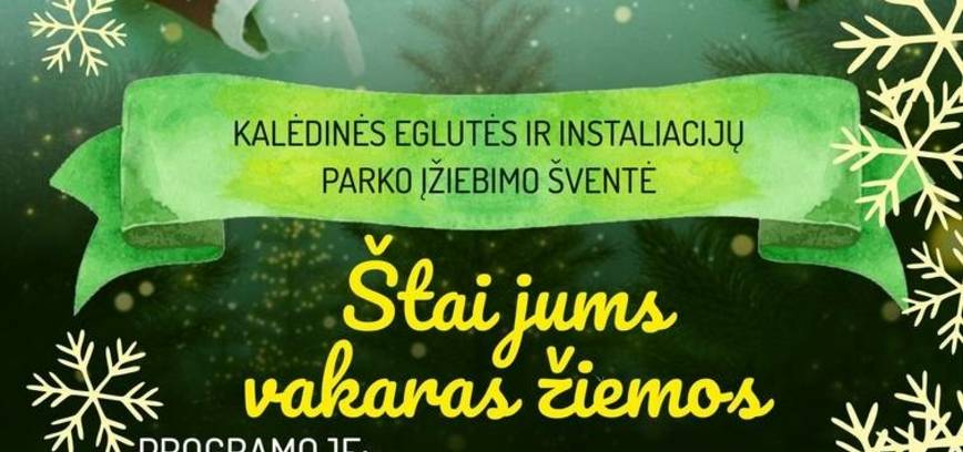 Kalėdinės eglutės ir instaliacijų parko įžiebimo šventė