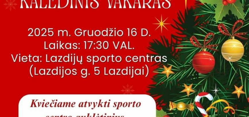 Aeorobinės gimnastikos KALĖDINIS VAKARAS