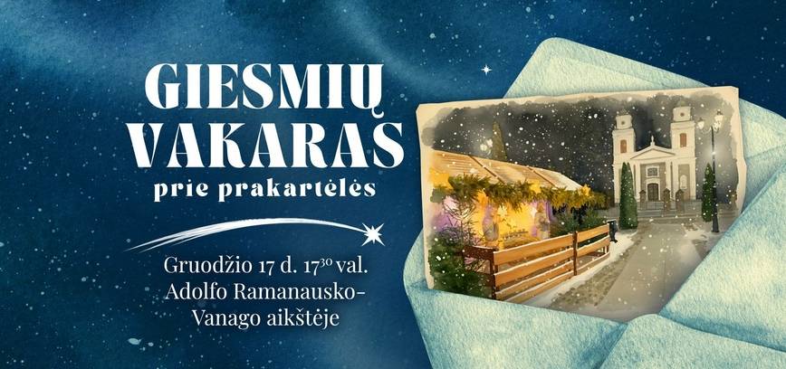 Giesmių vakaras prie prakartėlės