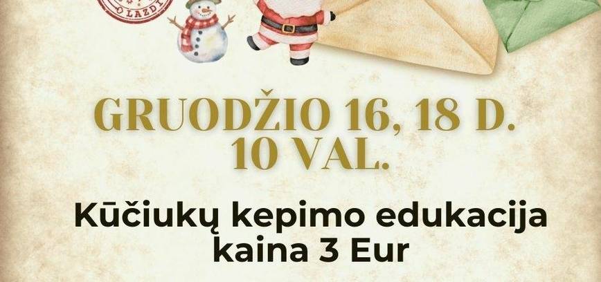 Christmas baking education