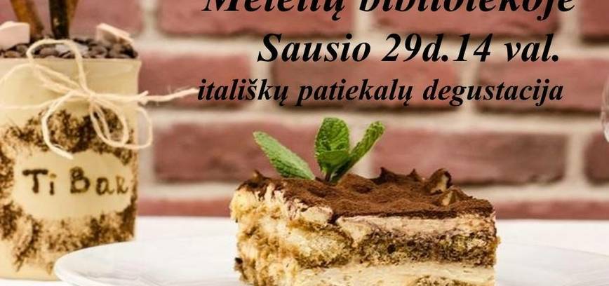 Itališkų patiekalų degustacija 