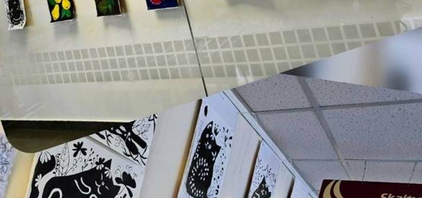 Lazdijų meno mokyklos Šeštokų dailės skyriaus mokinių grafikos ir tapybos darbų paroda