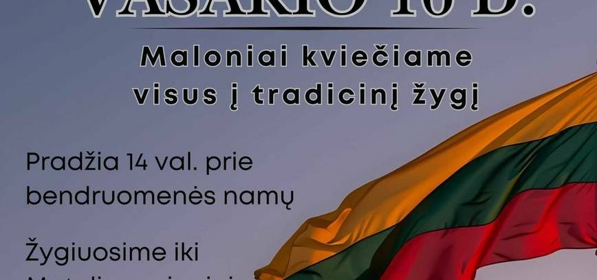 Šiaurietiško ėjimo žygis, skirtas paminėti Vasario 16