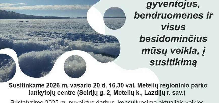 Susitikimas Metelių regioninio parko direkcijoje