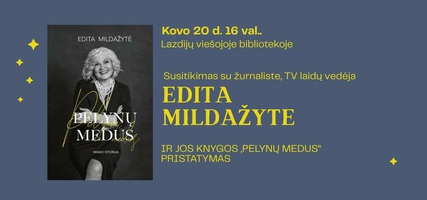 TV laidų vedėjos Editos Mildažytės knygos 