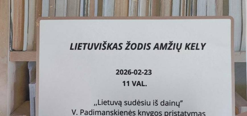Literatūrinė popietė „Lietuvą sudėsiu iš dainų“