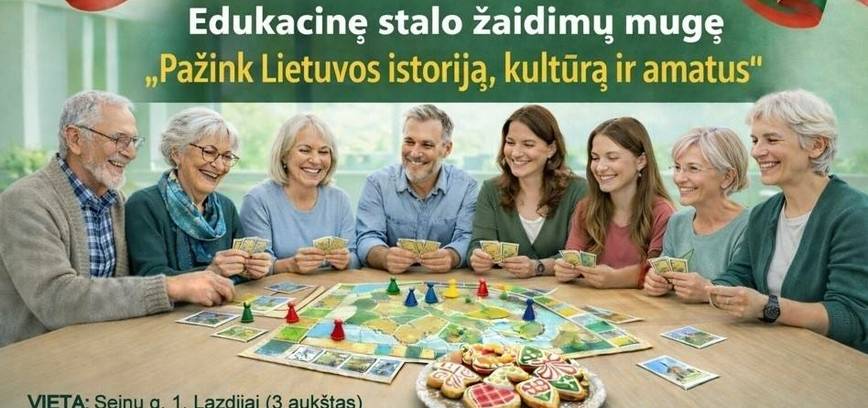 Выставка образовательных настольных игр «Откройте для себя историю и культуру Литвы»