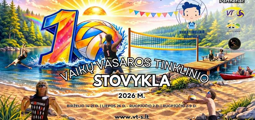 Vaikų vasaros tinklinio stovykla