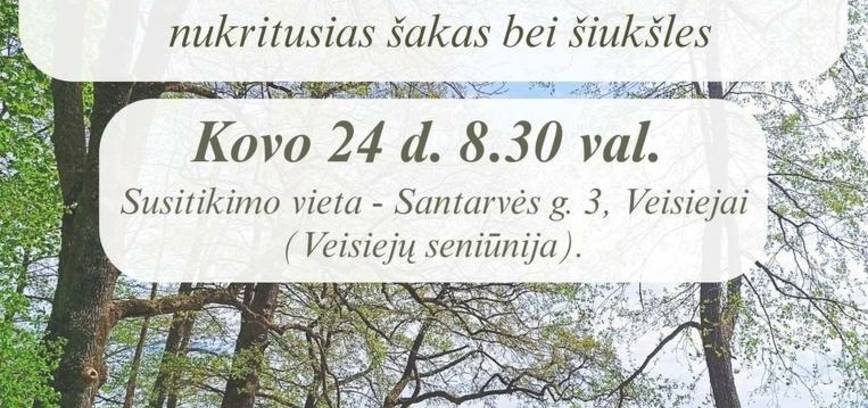 Pavasarinė talka Veisiejų regioniniame parke