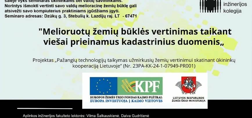 Seminarium „Ocena stanu gruntów zrekultywowanych z wykorzystaniem publicznie dostępnych danych katastralnych”