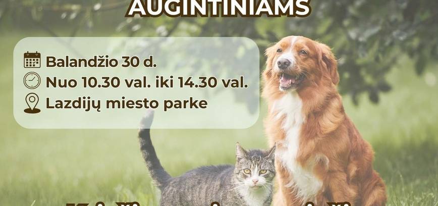 Nemokama ženklinimo ir registravimo akcija augintiniams