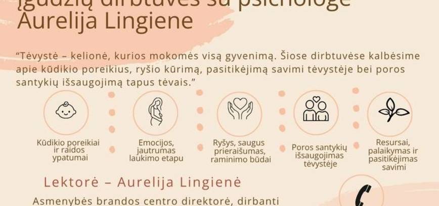 Meeting with psychologist Aurelija Lingiene