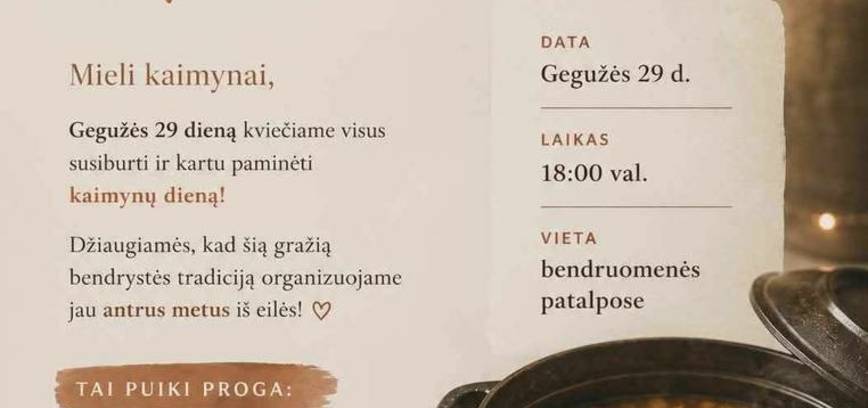 Dzień Sąsiada w gminie Vytautai