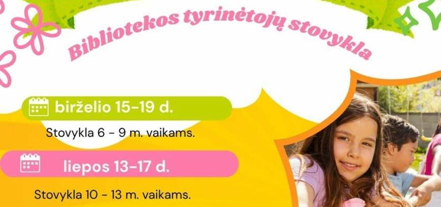 Bibliotekos tyrinėtojų stovykla 