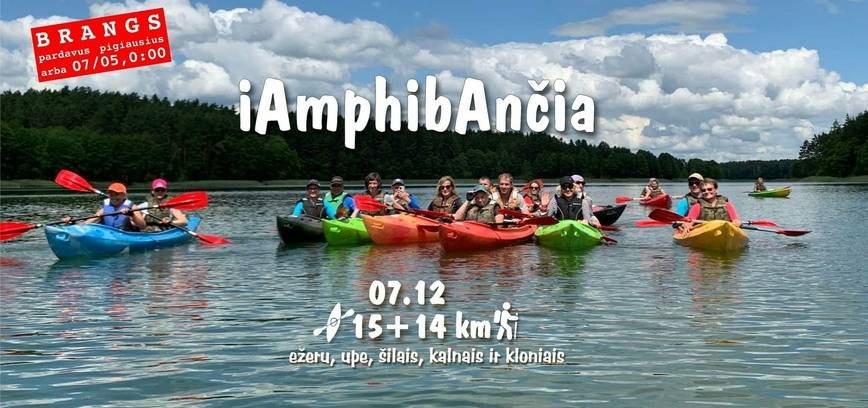 Wandern und Kajakfahren im traditionellen iAmphibia-Format