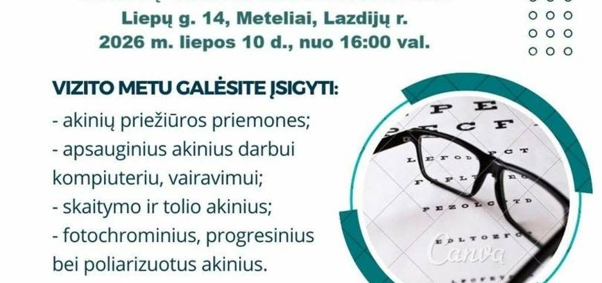 Bezpłatne badanie wzroku w Meteliach