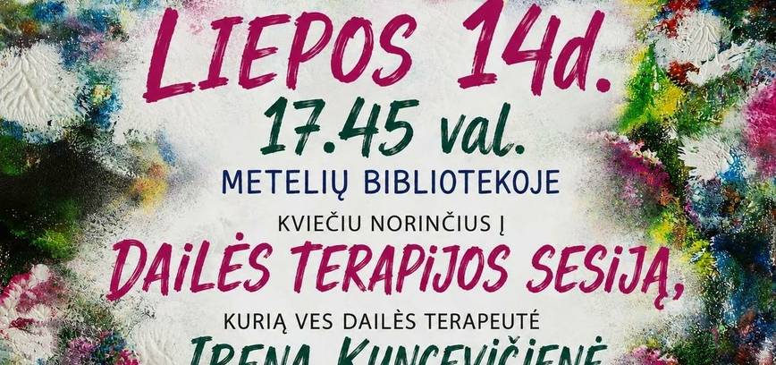 Dailės terapijos sesija