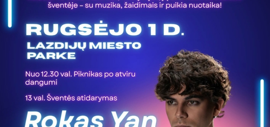 Mokslo metų pradžios šventė Lazdijų miesto parke