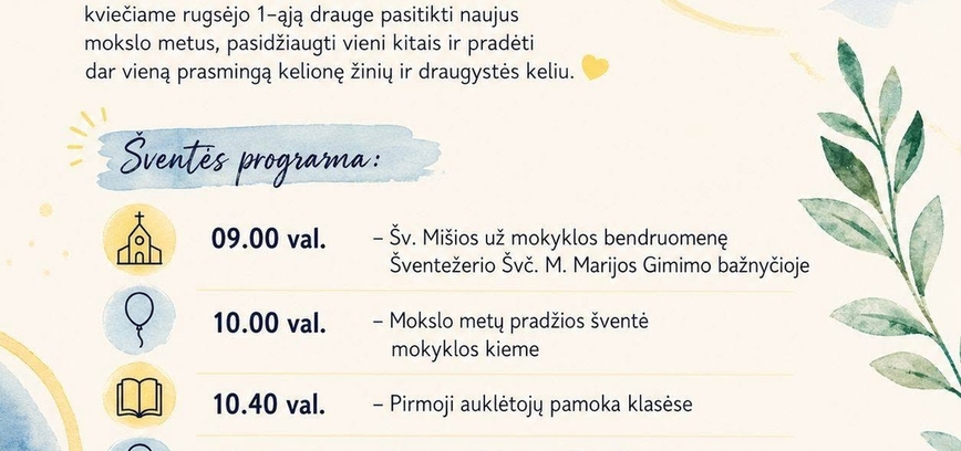 1. September-Feier in der Šventežeris-Schule
