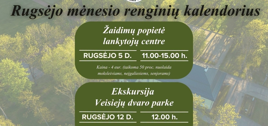 Ekskursija Veisiejų dvaro parke