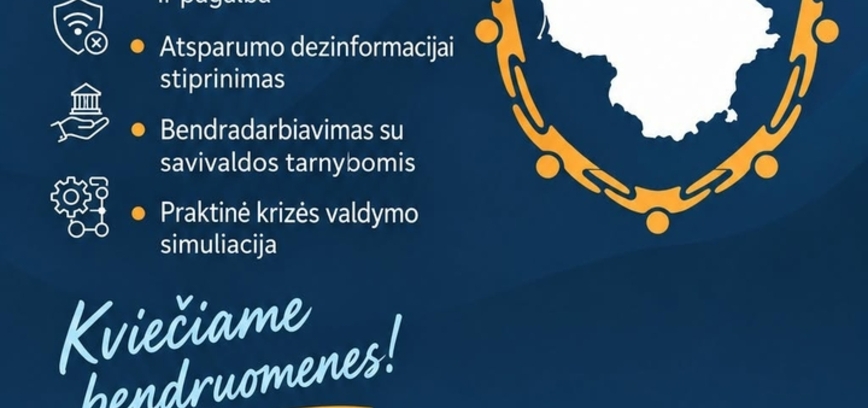 Vietos bendruomenių praktinio pasirengimo krizinėms situacijoms mokymai