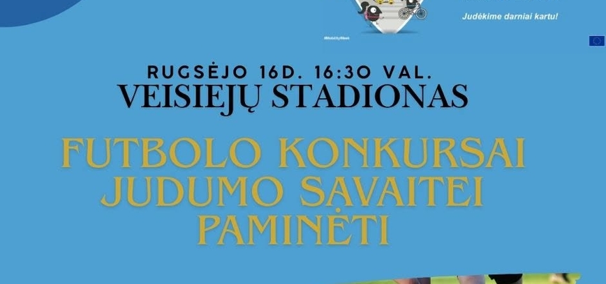 Futbolo konkursai Judumo savaitei paminėti