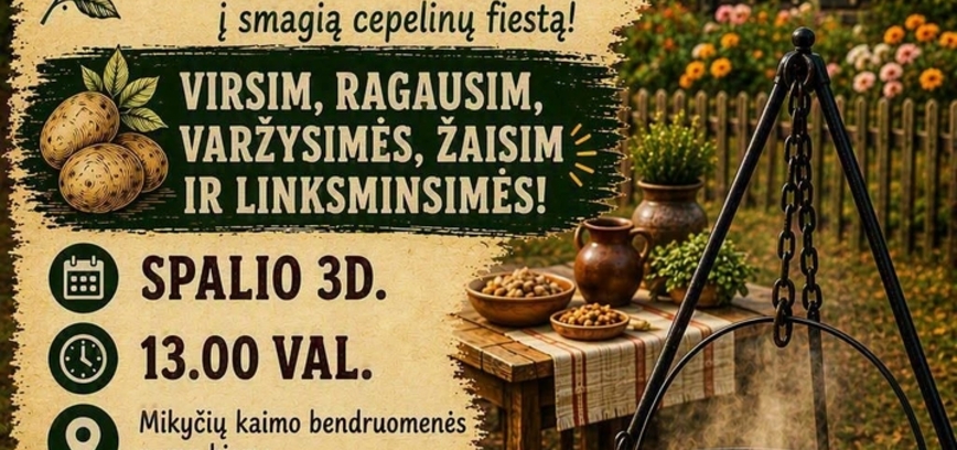 Cepelinų virimo šventė Mikyčiuose
