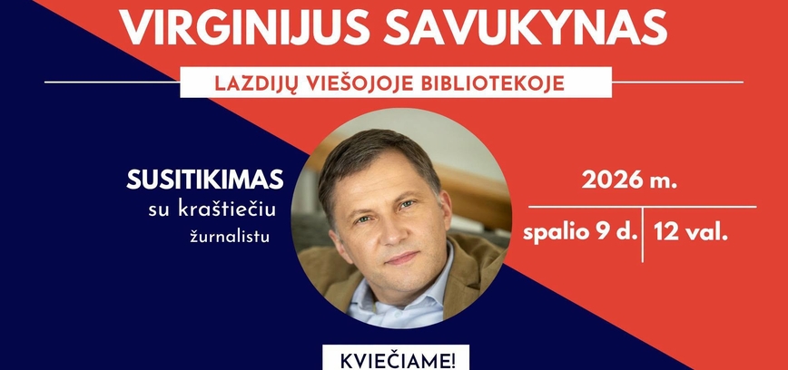 Susitikimas su kraštiečiu žurnalistu Virginijumi Savukynu