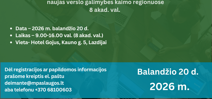 Nemokami mokymai Lazdijuosė