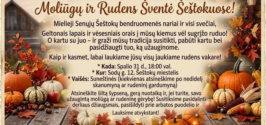 Moliūgų ir rudens šventė Šeštokuose