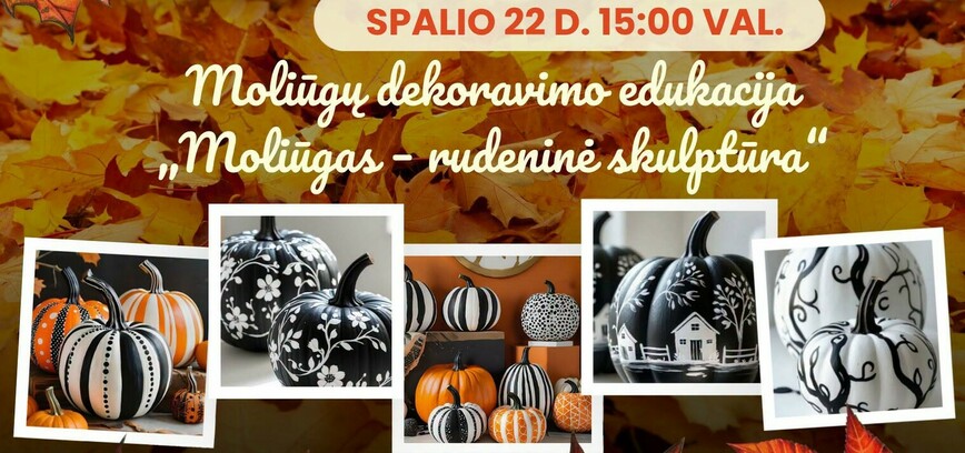 Rudeninė moliūgų dekoravimo edukacija 