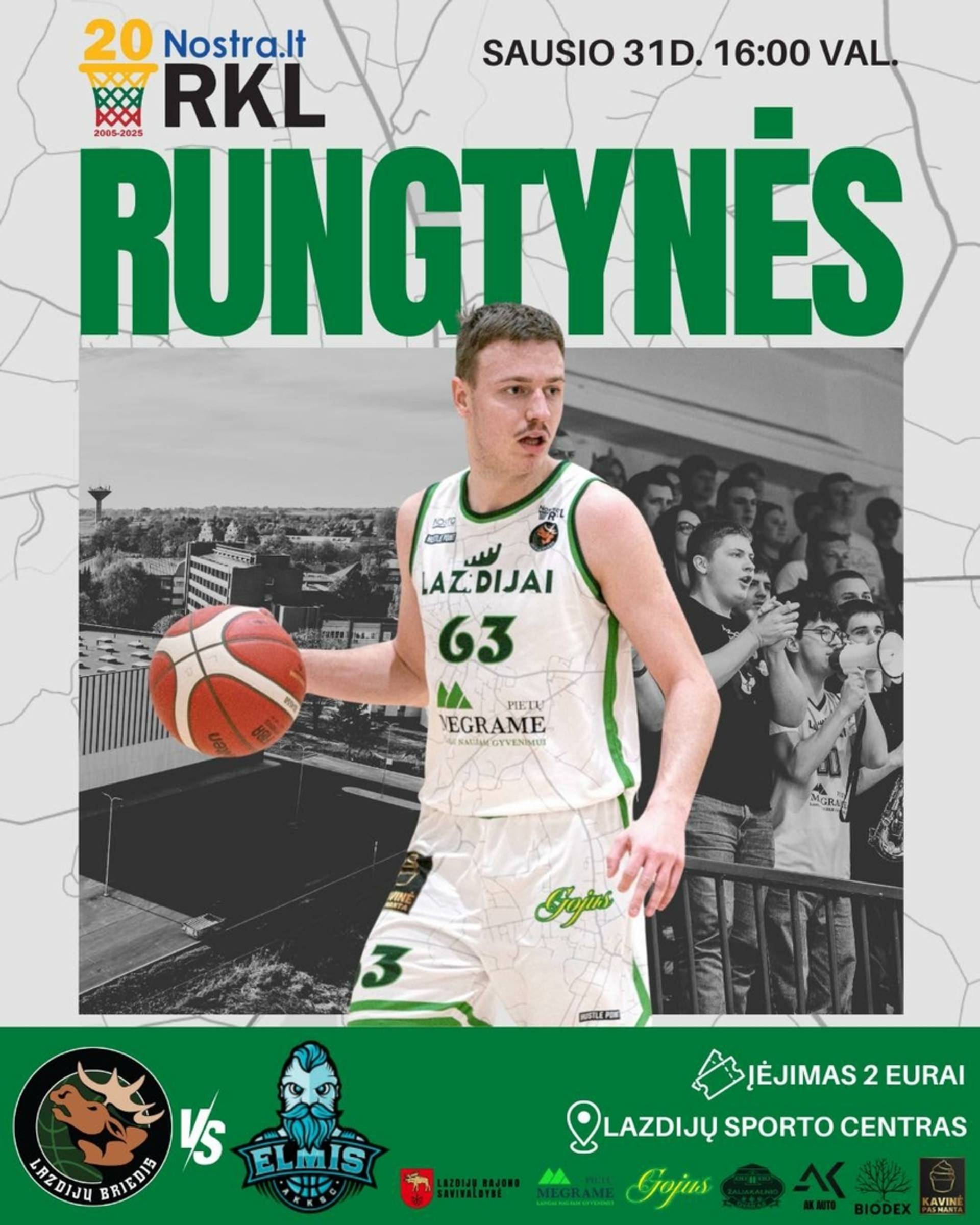 RKL match LAZDIJŲ BRIEDIS VS ELMIS